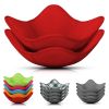 2 Pcs Red Microwave Bowl Holder 7.5 Ã—7.5 inch Microwave Bowl Cozy with Durable Heat Resistant Fabric for Hot Dishes Effortless Secure Serving of Hot