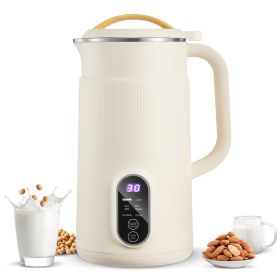 6-in-1 Nut Milk Maker, 20 oz Soy Milk Maker Machine with 6 Blades, for Homemade Oat, Nut, Soy, Juice, Plant-Based and Non Dairy Beverages with High-T