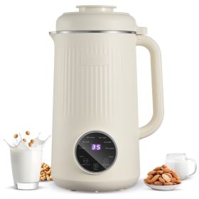 8-in-1 Nut Milk Maker, 41 oz Soy Milk Maker Machine with 10 Blades, for Homemade Oat, Nut, Soy, Juice, Milkshake, Rice Cereal, Plant-Based Beverages