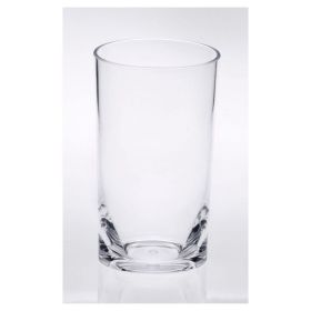 Oval Halo Acrylic Glasses Drinking Set of 4 Hi Ball (15oz), Plastic Drinking Glasses, BPA Free Cocktail Glasses, Drinkware Set, Plastic Water Tumbler