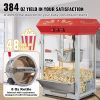 Popcorn Maker, 850W Popcorn Popper Machine, 8 Oz Kettle Makes 48 Cups per Batch, Countertop Popcorn Maker with Tempered Glass, Includes 4 Scoops, Mov