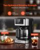 Programmable Coffee Maker, 12 Cup Programmable Drip Coffee Makers with Touch Screen, 4-Hour Keep Warm Coffee Makers Drips, 2 Brew Strengths Drip Coff