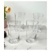 Oval Halo Acrylic Glasses Drinking Set of 4 Hi Ball (15oz), Plastic Drinking Glasses, BPA Free Cocktail Glasses, Drinkware Set, Plastic Water Tumbler