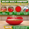 2 Pcs Red Microwave Bowl Holder 7.5 Ã—7.5 inch Microwave Bowl Cozy with Durable Heat Resistant Fabric for Hot Dishes Effortless Secure Serving of Hot