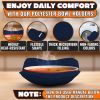 4 Pcs Microwave Bowl Cozy Holders Deep Navy Blue Microwave Bowl Holders for Hot Food Protect Hands from Hot Dishes Soft & Heat Resistant Fabric for S