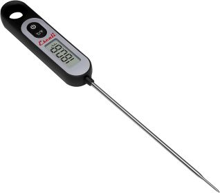 Escali AH1 Stainless Steel Oven Safe Meat Thermometer; Extra Large 2.5-inches Dial; Temperature Labeled for Beef; Poultry; Pork; and Veal Silver NSF (Color: Digital Black)
