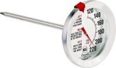 Escali AH1 Stainless Steel Oven Safe Meat Thermometer; Extra Large 2.5-inches Dial; Temperature Labeled for Beef; Poultry; Pork; and Veal Silver NSF