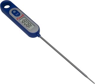 Escali AH1 Stainless Steel Oven Safe Meat Thermometer; Extra Large 2.5-inches Dial; Temperature Labeled for Beef; Poultry; Pork; and Veal Silver NSF (Color: Digital Blue)