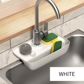 1pc Splash Guard For Sink Faucet; 10.63"x5.51"; Faucet Drain Rack; Super Absorbent Fast Drying Mat Sink Gadgets; Drip Catcher For Kitchen; Drain Stor (Color: White)