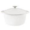 Dutch Oven,Dutch Oven Pot with Lid,5 QT Enamel Dutch Ovens with Dual Handles,Cast Iron Pot for Braiser,Cooking,Gifts for Family