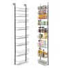 Over the Door Pantry Organizer, 9-Tier Pantry Organization and Storage, Heavy-Duty Steel Hanging Spice Rack, Adjustable Wall Seasoning Shelves, for H