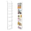 Over the Door Pantry Organizer, 9-Tier Pantry Organization and Storage, Heavy-Duty Steel Hanging Spice Rack, Adjustable Wall Seasoning Shelves, for H
