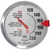 Escali AH1 Stainless Steel Oven Safe Meat Thermometer; Extra Large 2.5-inches Dial; Temperature Labeled for Beef; Poultry; Pork; and Veal Silver NSF
