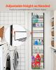 Over the Door Pantry Organizer, 9-Tier Pantry Organization and Storage, Heavy-Duty Steel Hanging Spice Rack, Adjustable Wall Seasoning Shelves, for H