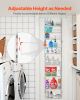 Over the Door Pantry Organizer, 9-Tier Pantry Organization and Storage, Heavy-Duty Steel Hanging Spice Rack, Adjustable Wall Seasoning Shelves, for H